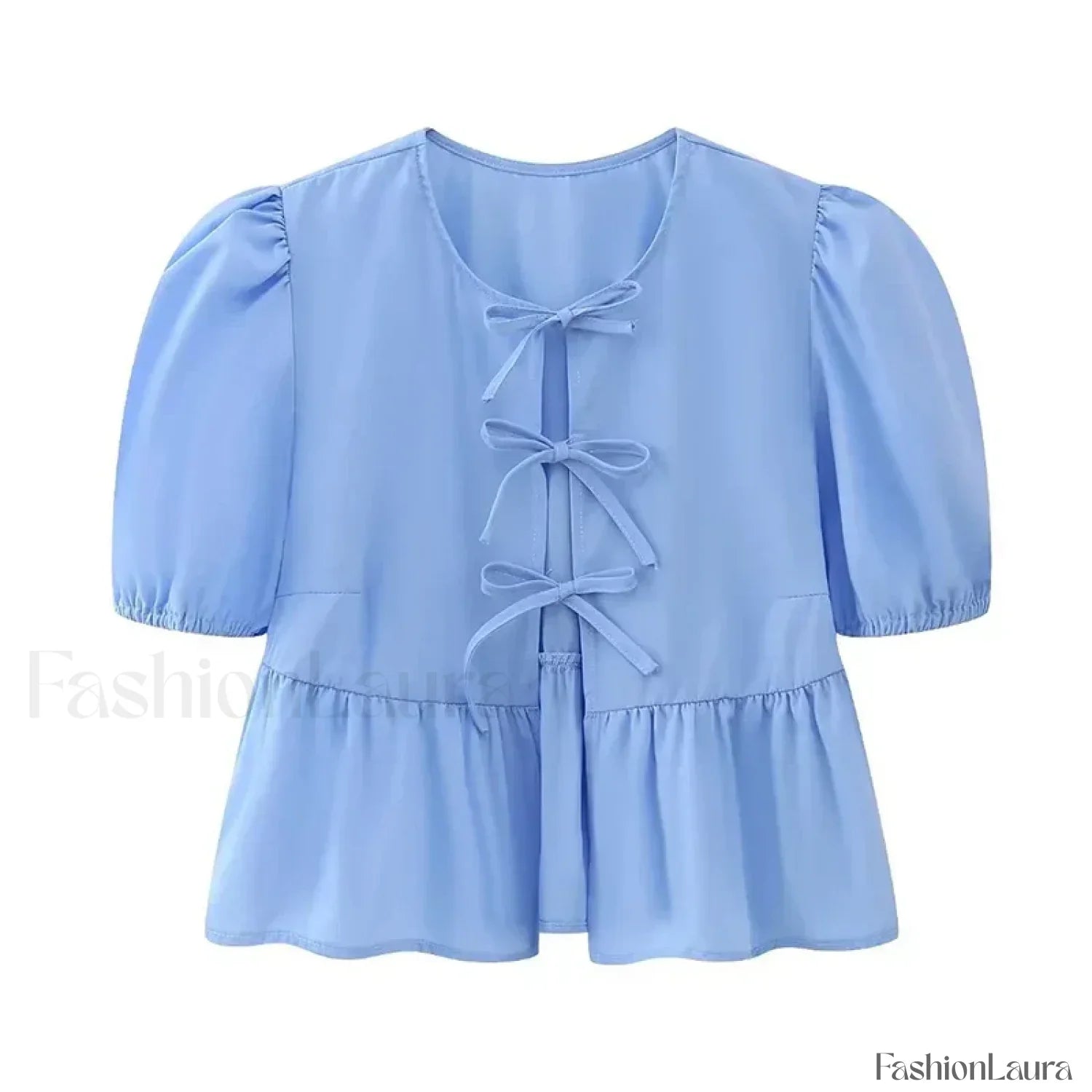 Leopard Sweet Bubble Casual Shirt Blouse