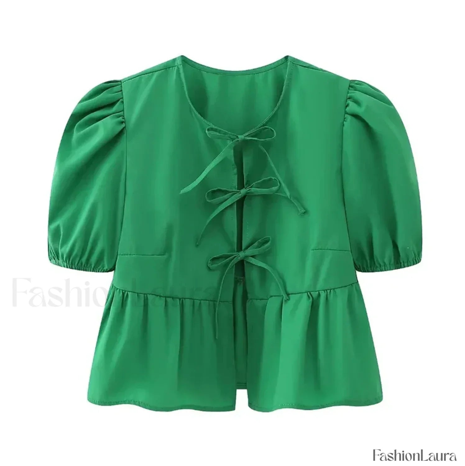 Leopard Sweet Bubble Casual Shirt Blouse