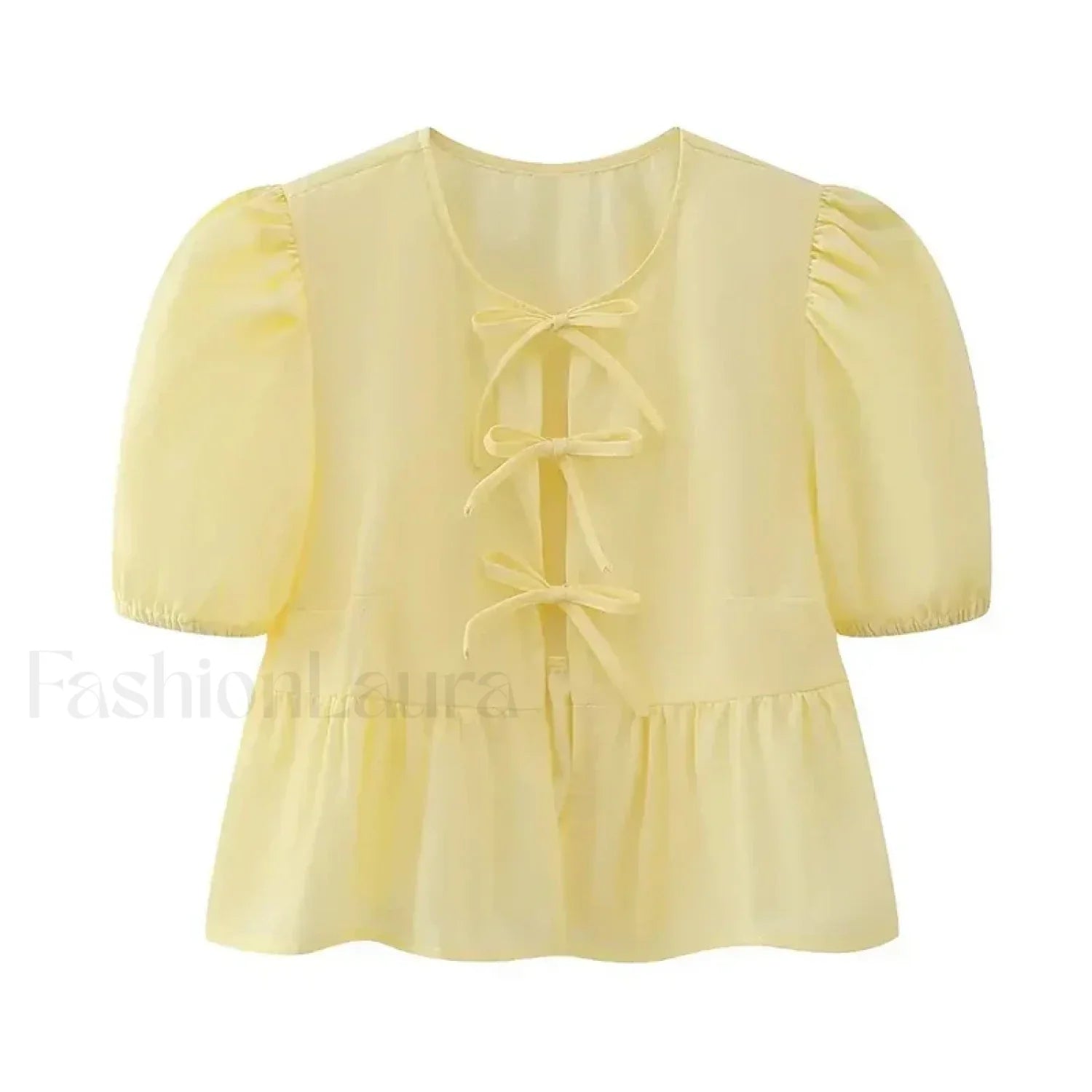 Leopard Sweet Bubble Casual Shirt Blouse