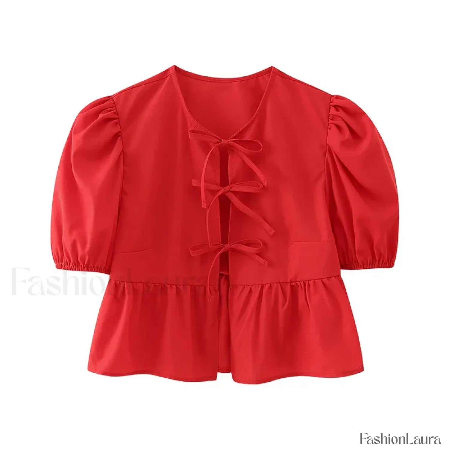 Leopard Sweet Bubble Casual Shirt Blouse