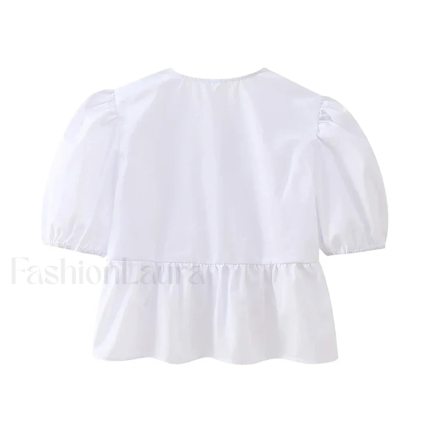 Leopard Sweet Bubble Casual Shirt Blouse