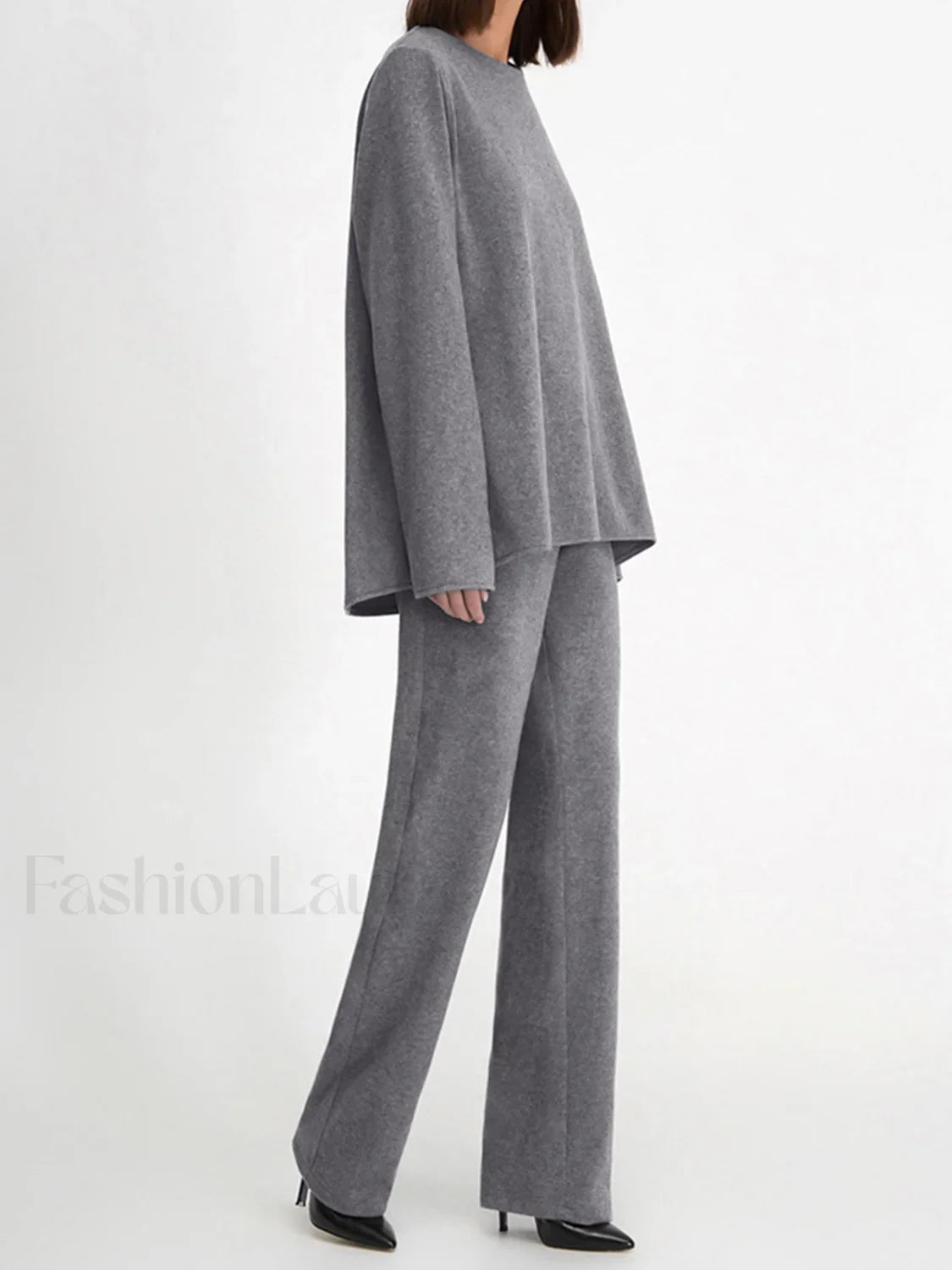 Let’s Get Cozy Trendy Two Piece Pants Set Grey / XS Pant Sets