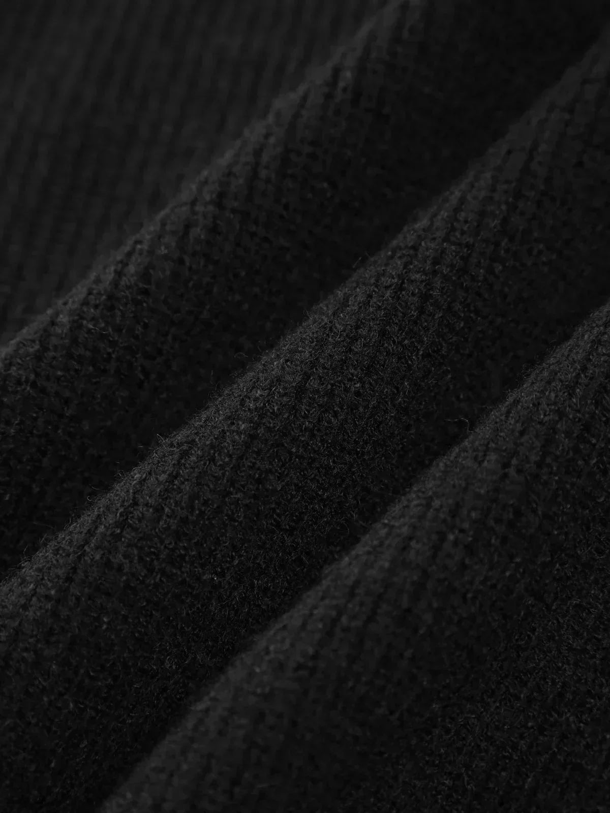 Mock Neck Whipstitch Trim Drop Shoulder Sweater