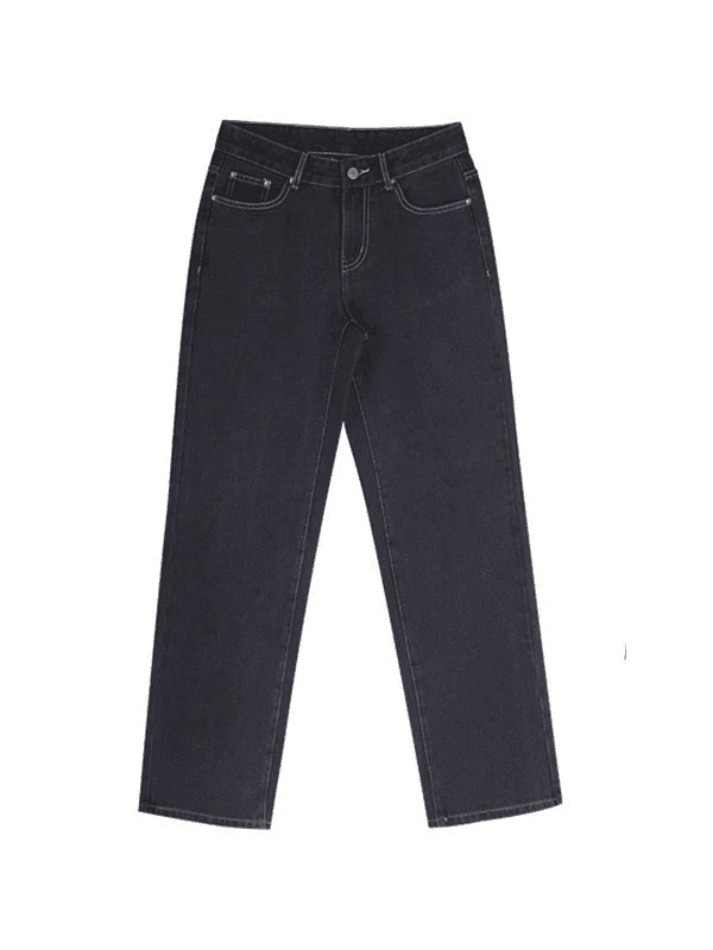 Faded Wash Loose Fit Straight Leg Boyfriend Jeans 10