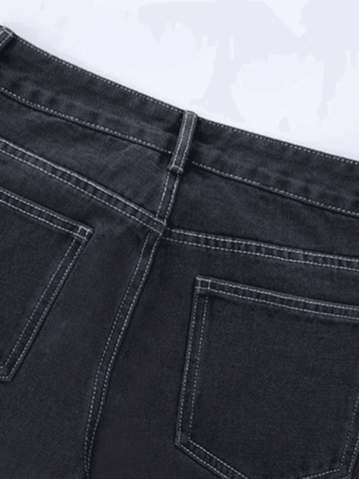 Faded Wash Loose Fit Straight Leg Boyfriend Jeans 19