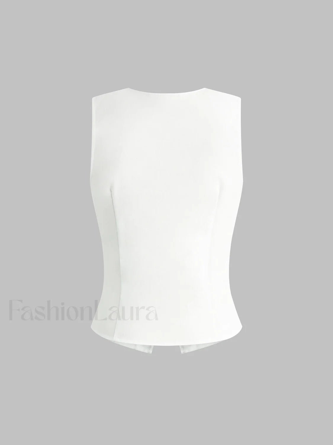 Linen Blends Button Up Tank Top