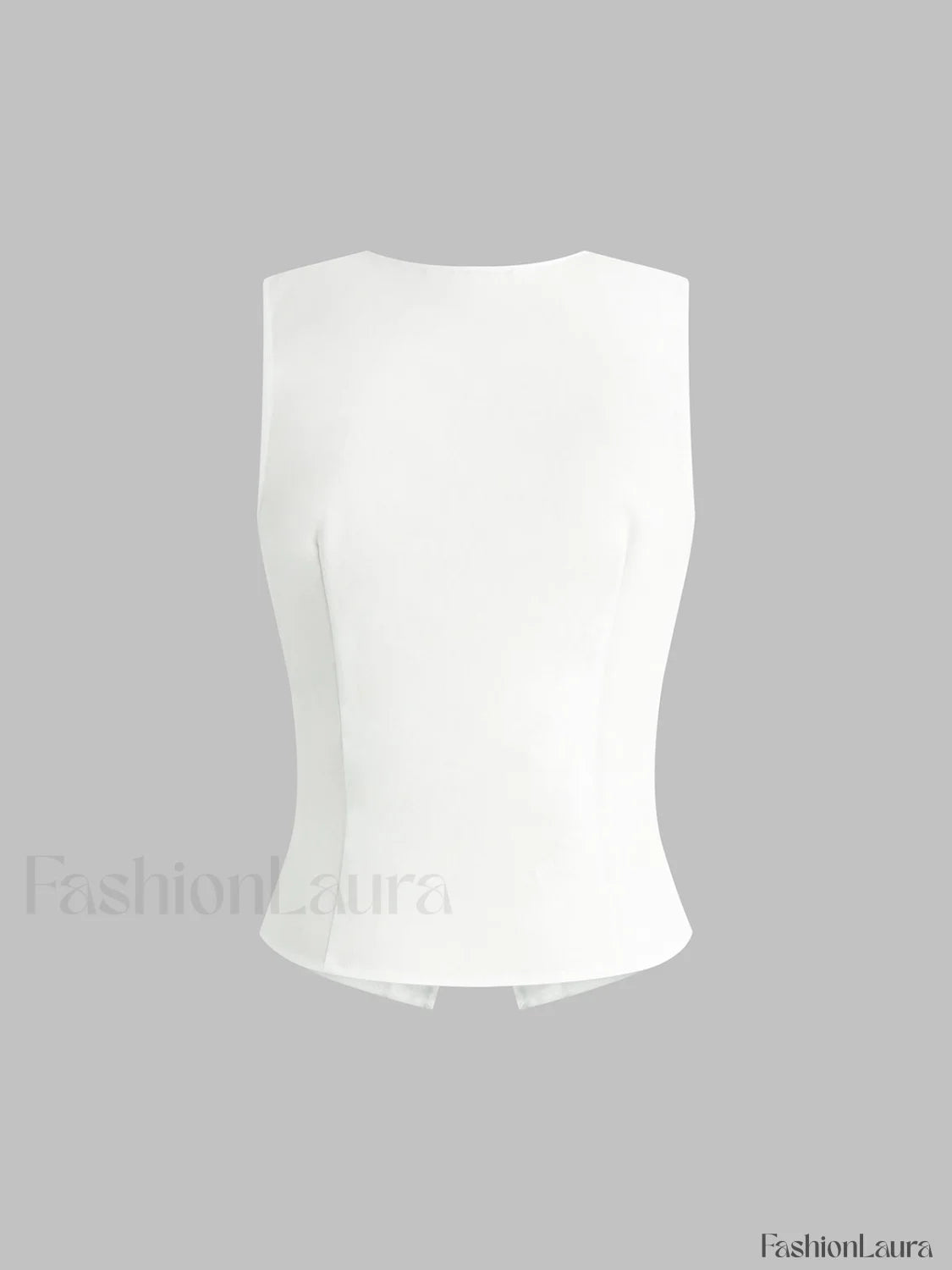 Linen Blends Button Up Tank Top