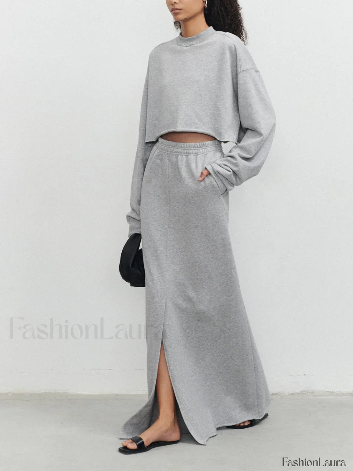 Live It Graceful Up Crop Sweatshirt