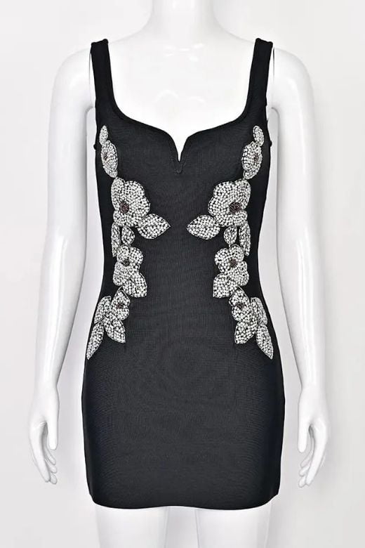 Livia Bodycon Mini Dress - Classic Black