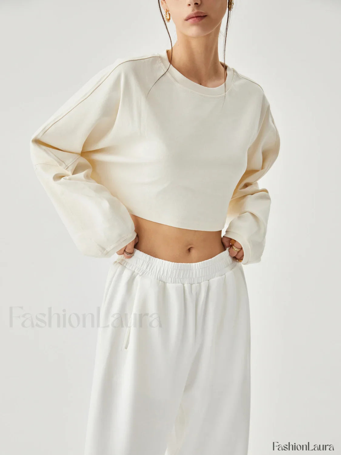 Living Easy Graceful Crop Sweatshirt