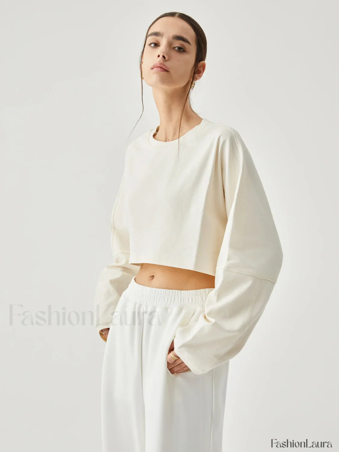 Living Easy Graceful Crop Sweatshirt