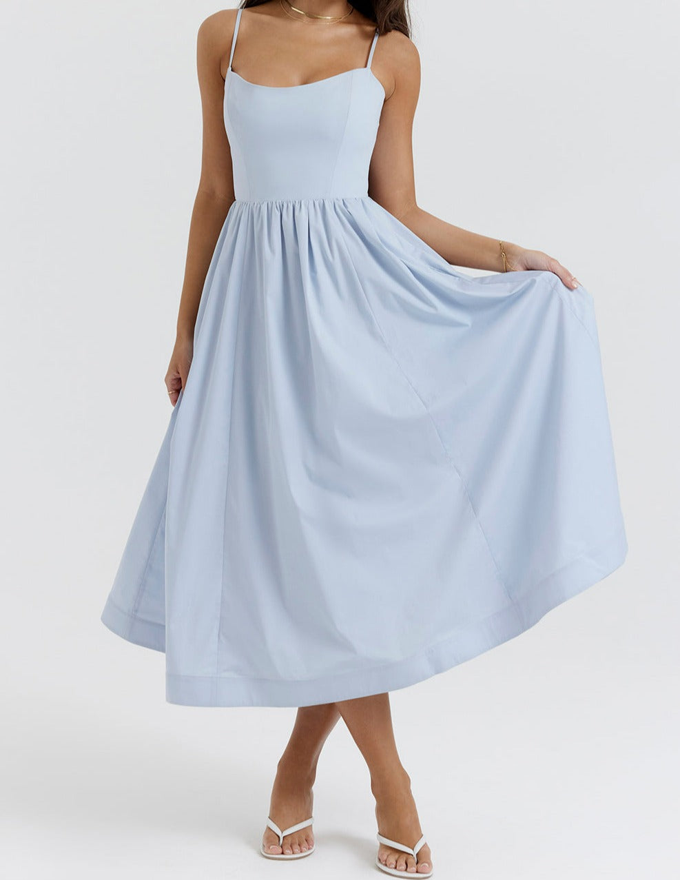 Zoe Minimalist Sleeveless Dress Elevated Occasion Wear