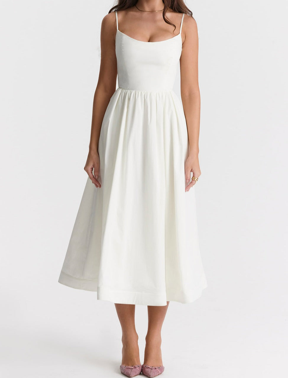 Zoe Minimalist Sleeveless Dress Elevated Occasion Wear