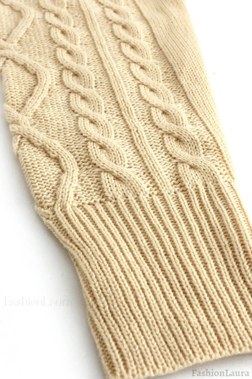 Long Sleeve Cable Knit Backless Sweater Dress