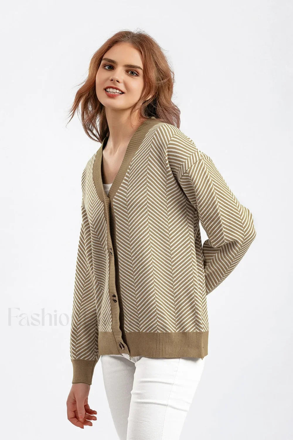 Long Sleeve Loose Knit Cardigan Sweater