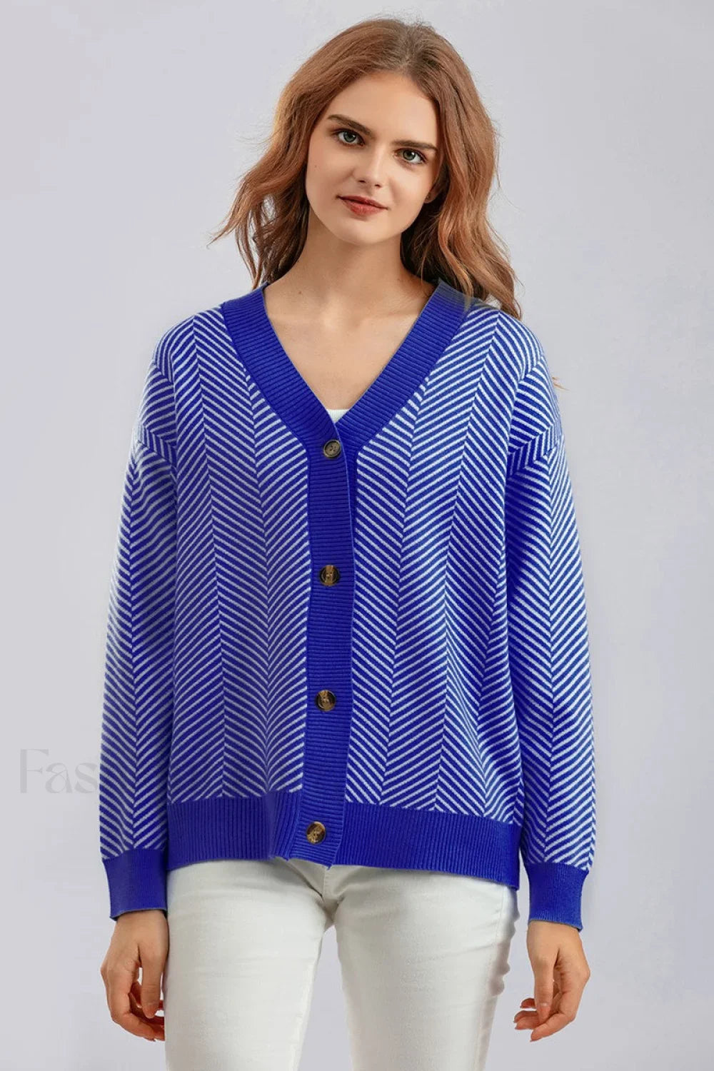 Long Sleeve Loose Knit Cardigan Sweater