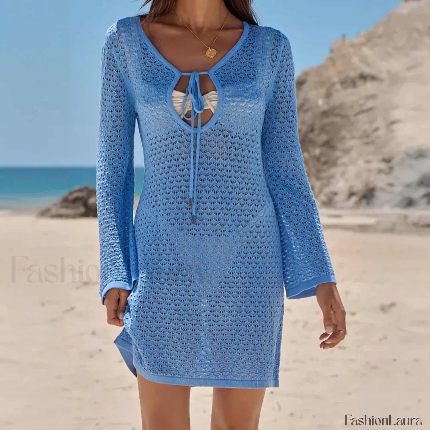 Long Sleeve Shirt Beach Cover Up