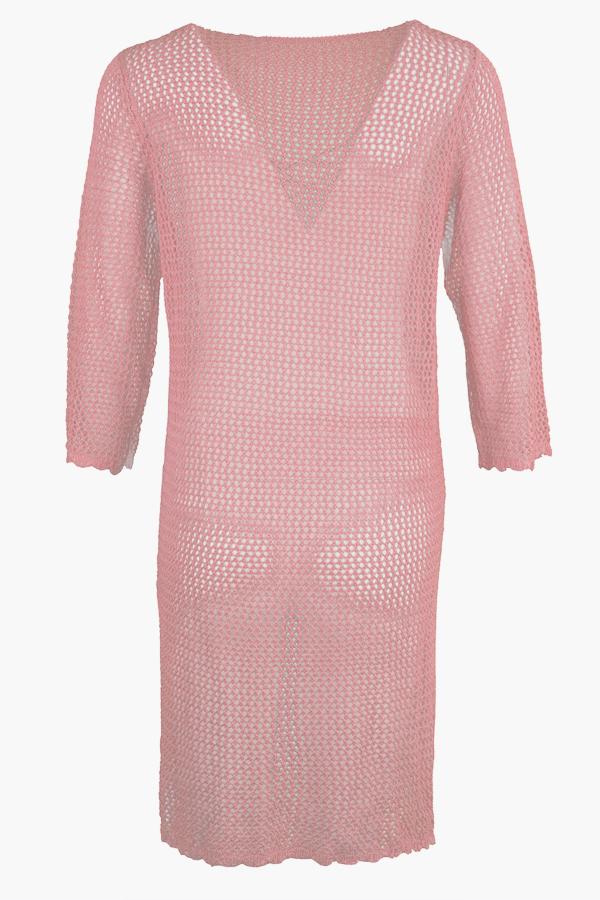 Long Sleeve Stitching Knitted Blouse