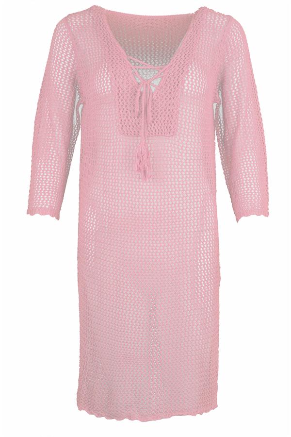 Long Sleeve Stitching Knitted Blouse