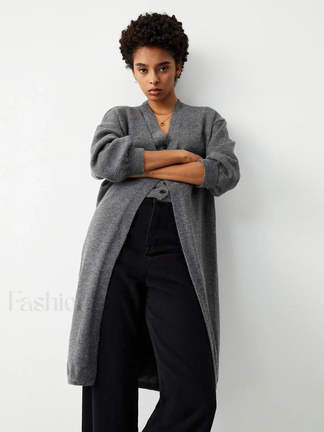 Longline Cardigan Graceful With Matching Vest