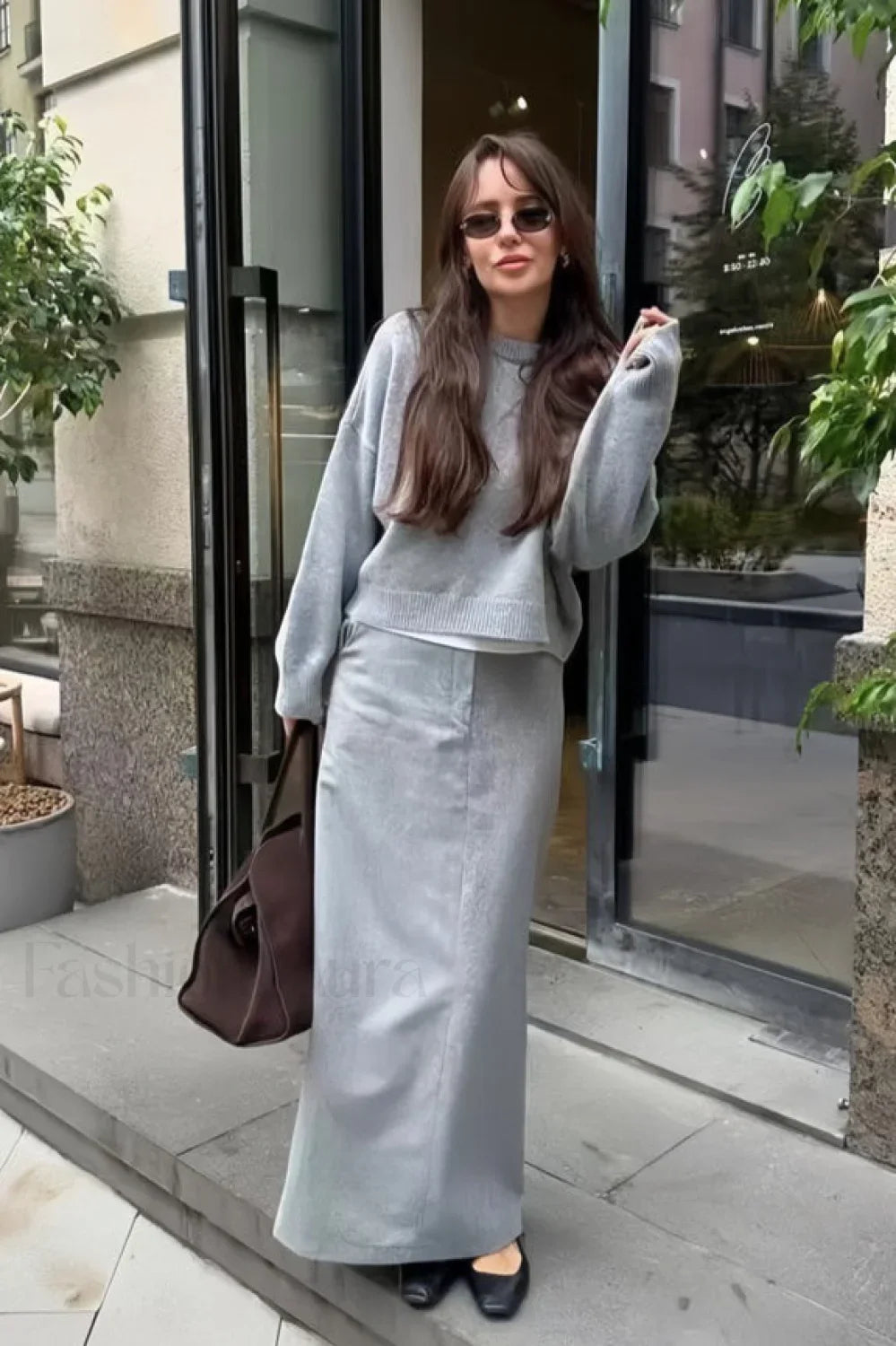 Loose Basic Knit Pullover Sweater