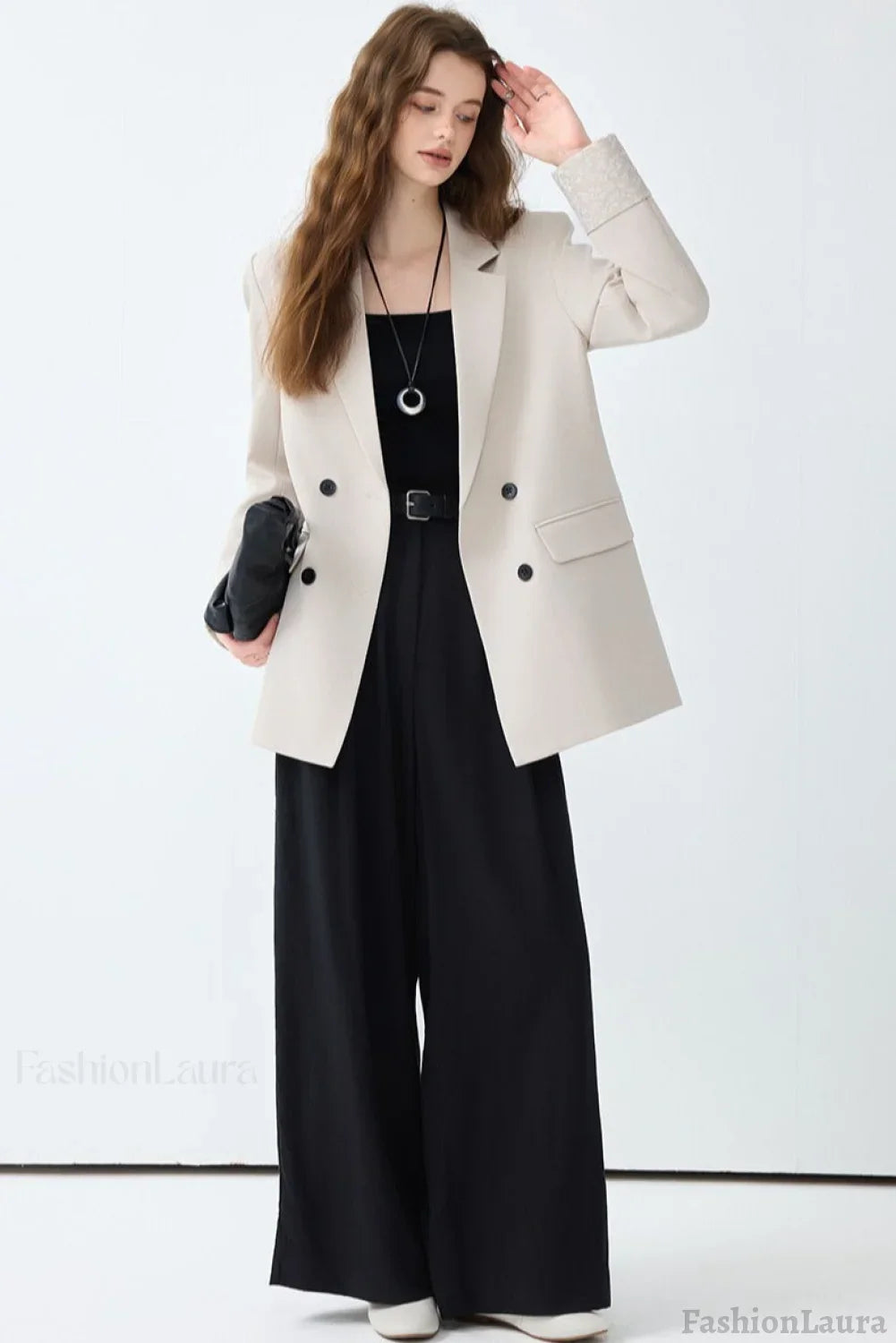 Loose Fit Long Sleeve Blazer