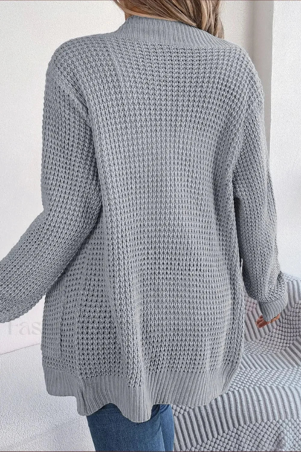Loose Knit Pocket Cardigan