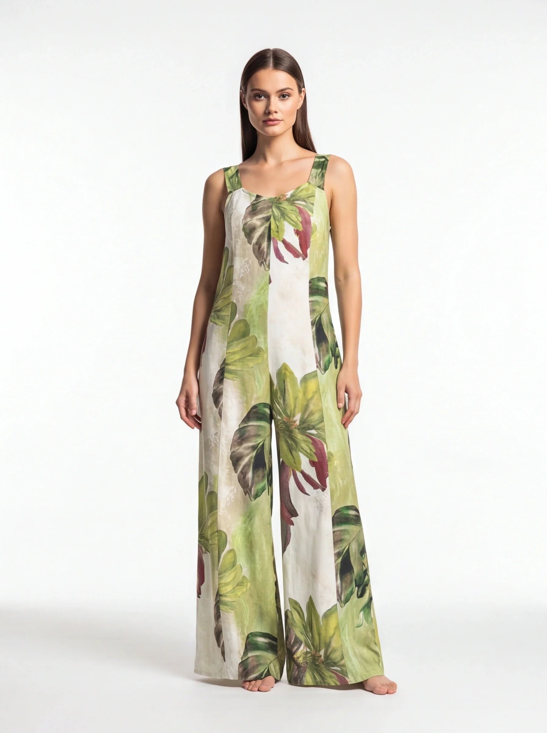 Chic Wide-Leg Jumpsuit for Women | Comfortable Fabric & Versatile Fit