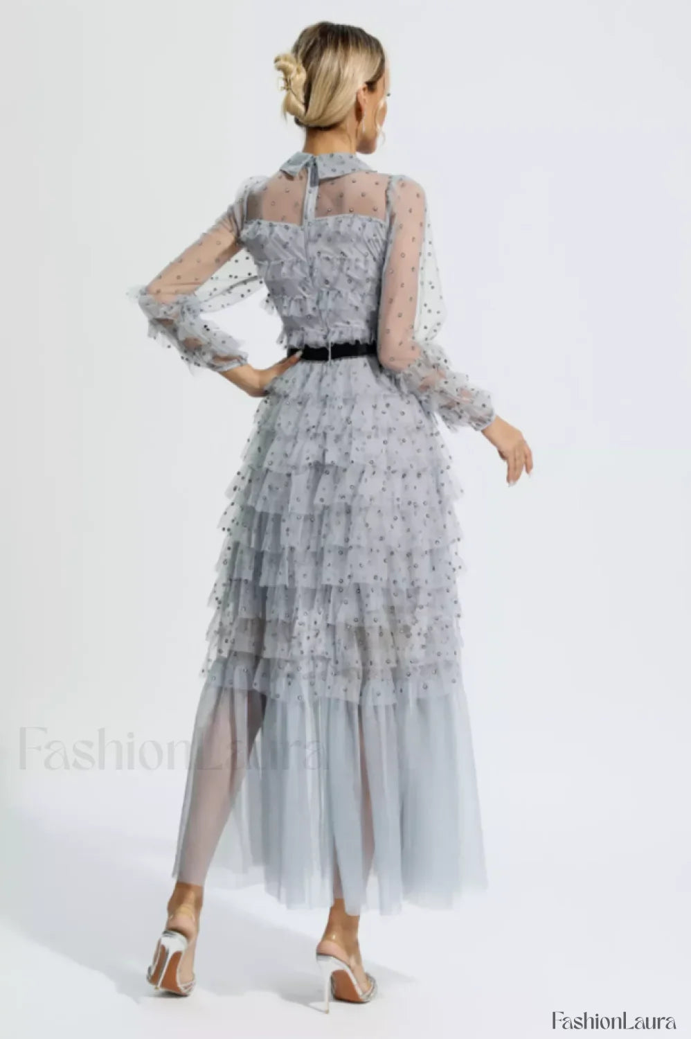 Maddison Polka Stylish Dot Maxi Dress