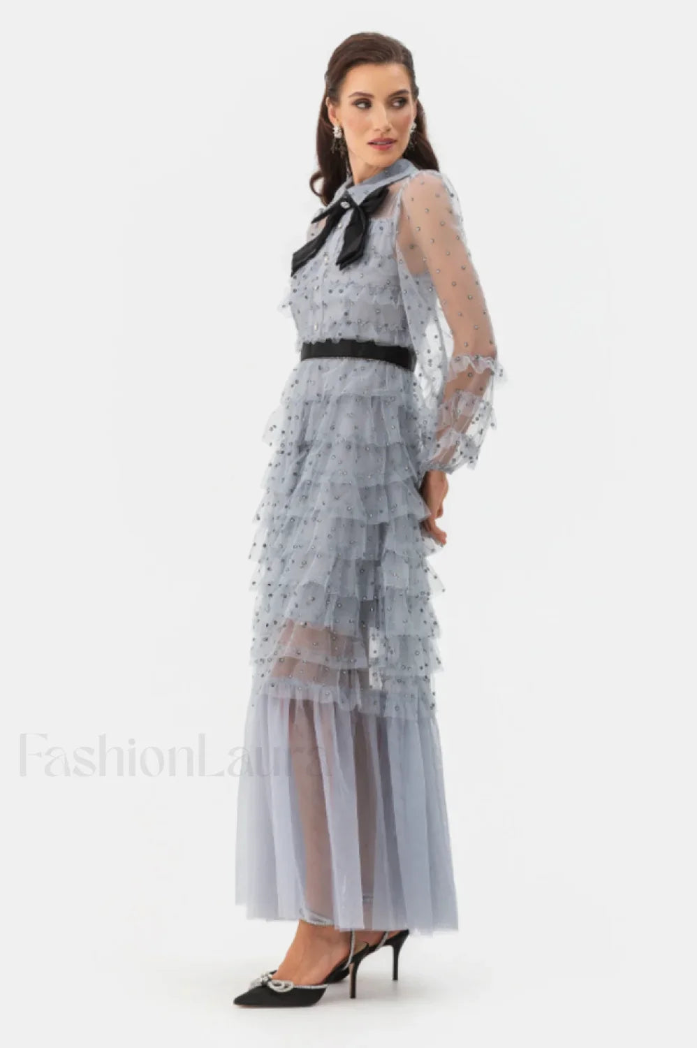 Maddison Polka Stylish Dot Maxi Dress