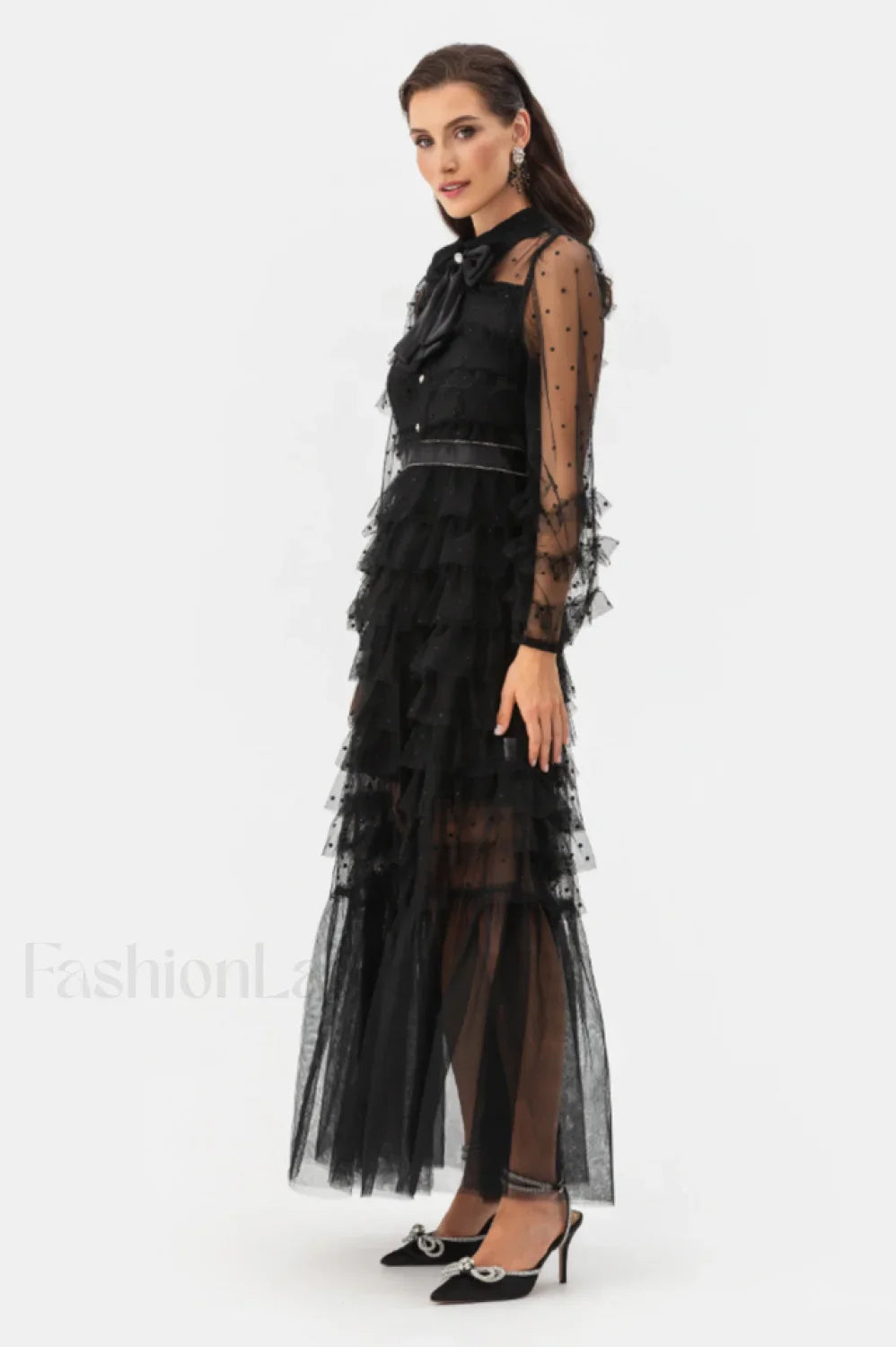 Maddison Polka Stylish Dot Maxi Dress