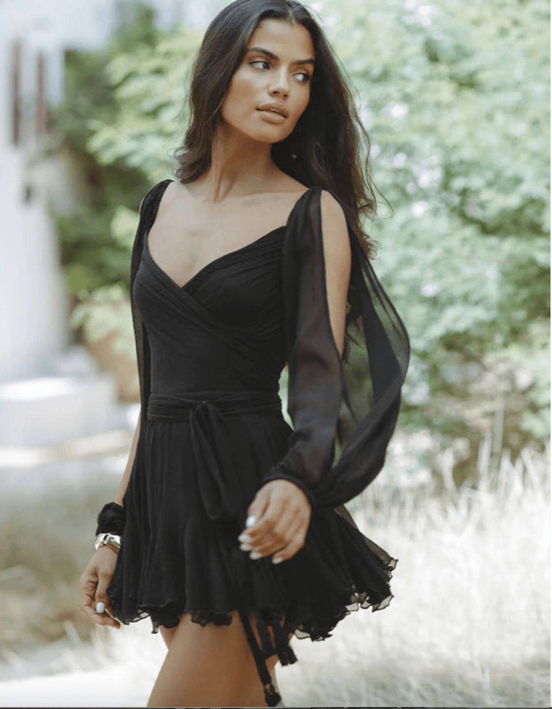 Jimena Refined Airy Midi Dress for Women Brunch Outfit Idea