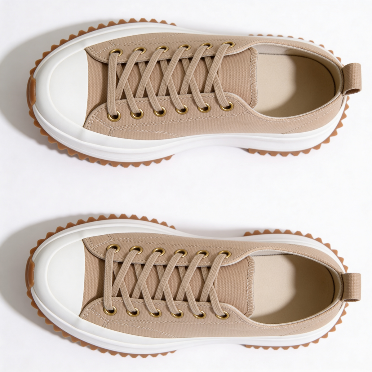 Zebra Print Lace Up Chunky Platform Sneakers