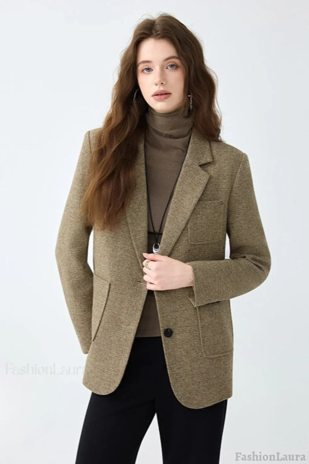 Maillard Brown Wool Blazer