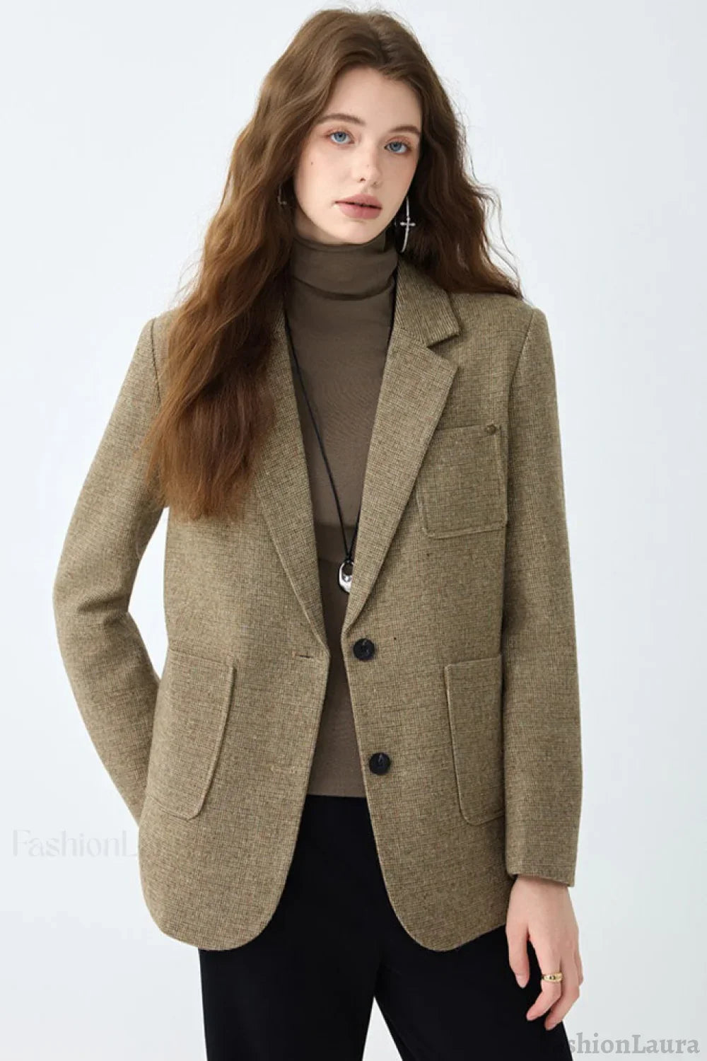 Maillard Brown Wool Blazer