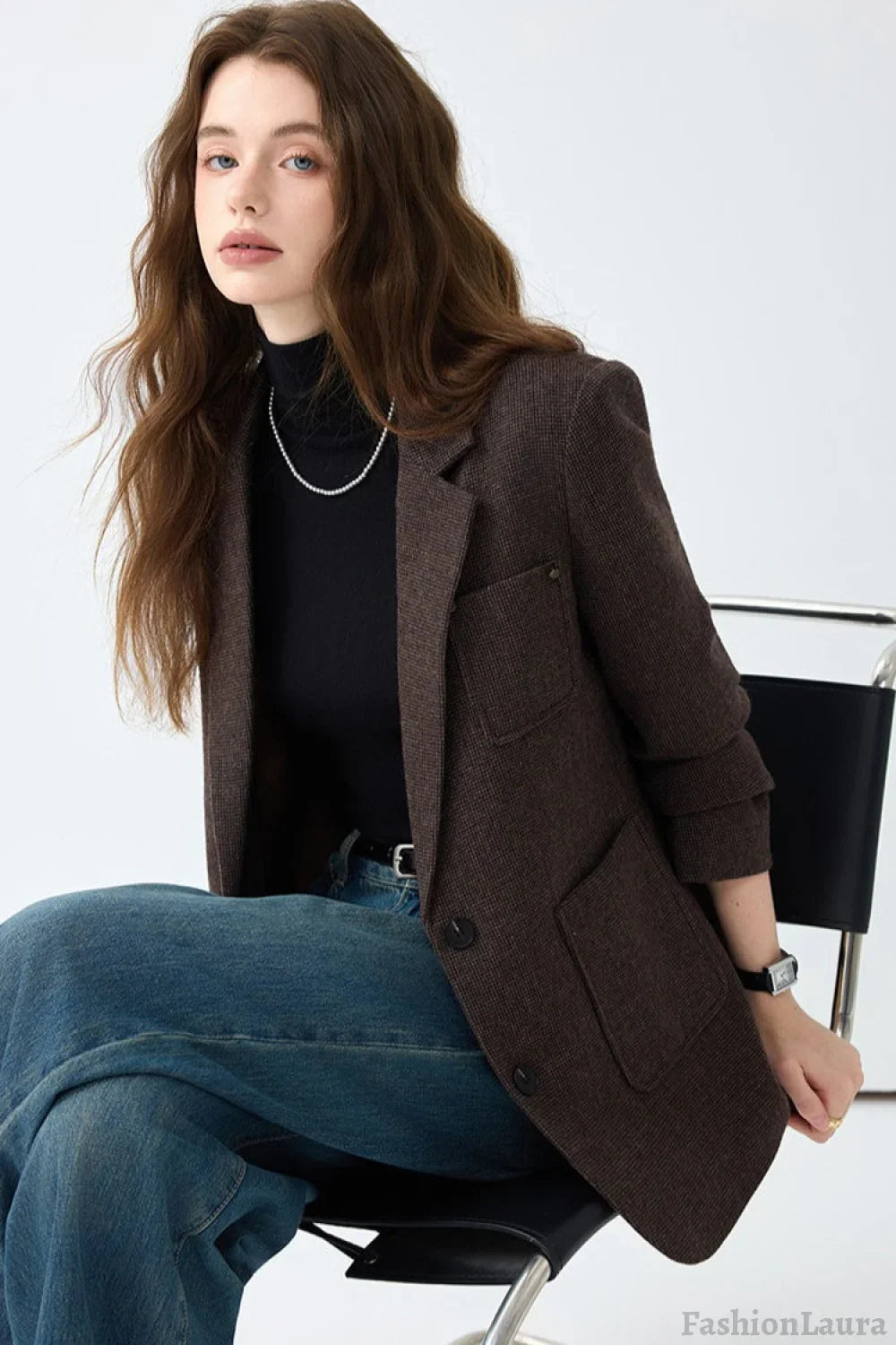 Maillard Brown Wool Blazer