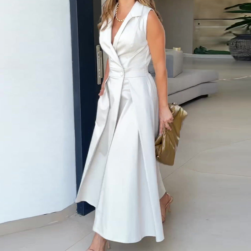 Chic Mara V Neck Midi Dress Silhouette Collection