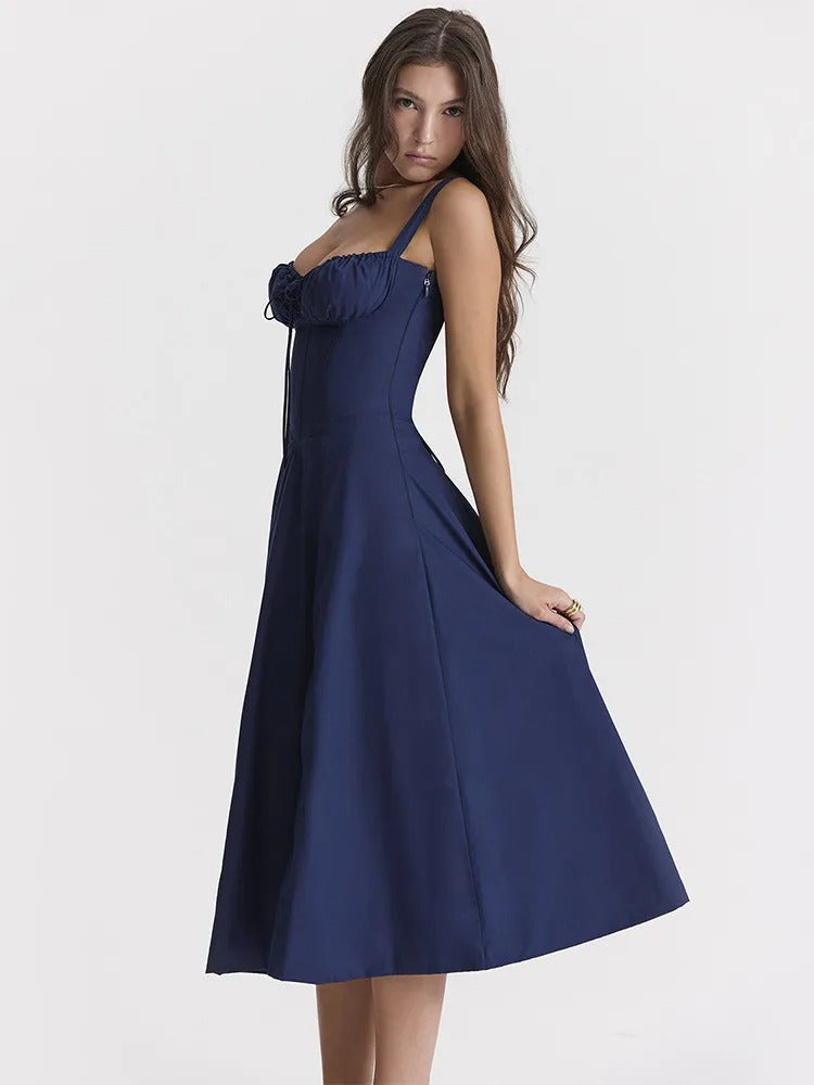 Naemi Spaghetti Strap Sleeveless Split Long Dress for Women