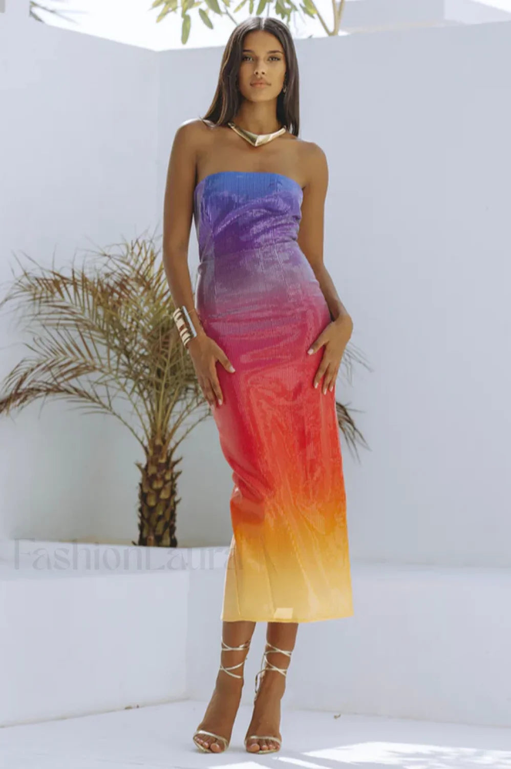 Malibu Elegant Midi Dress