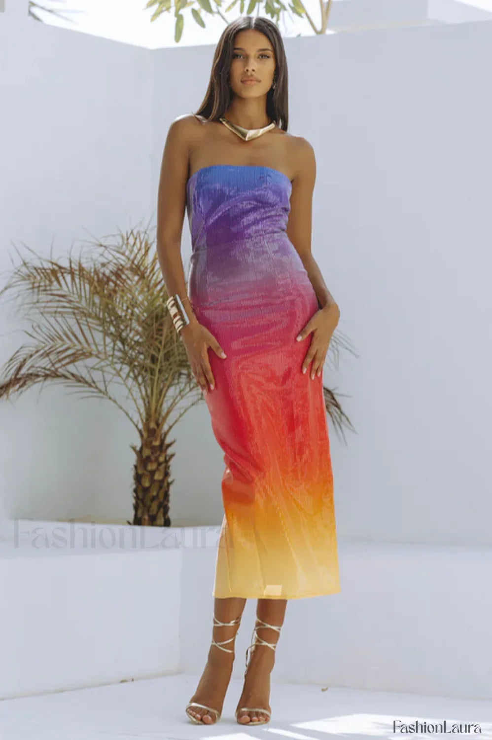 Malibu Elegant Midi Dress