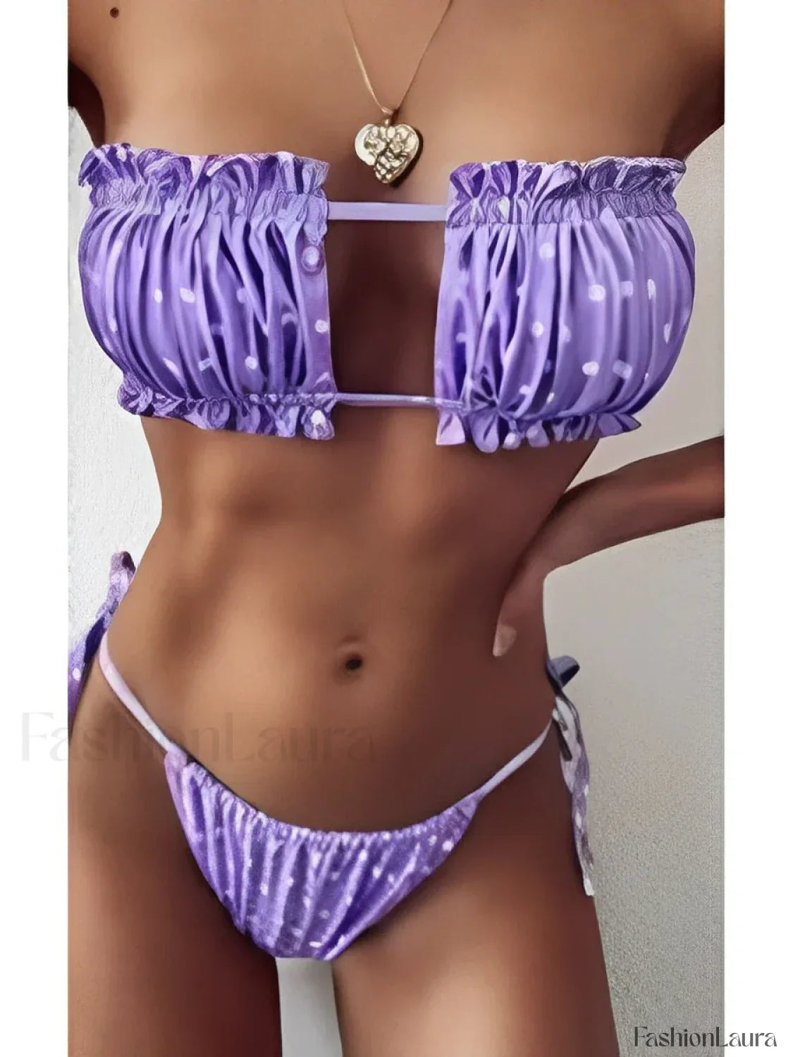 Marble Tie Back Bikini Set