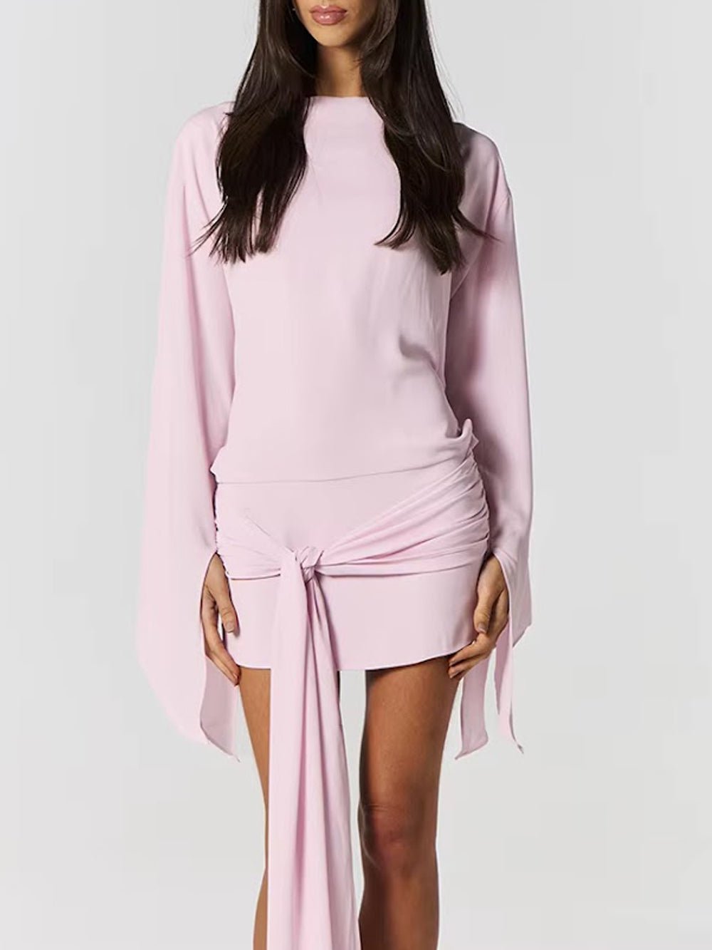 Margot Draped Open Back Mini Dress