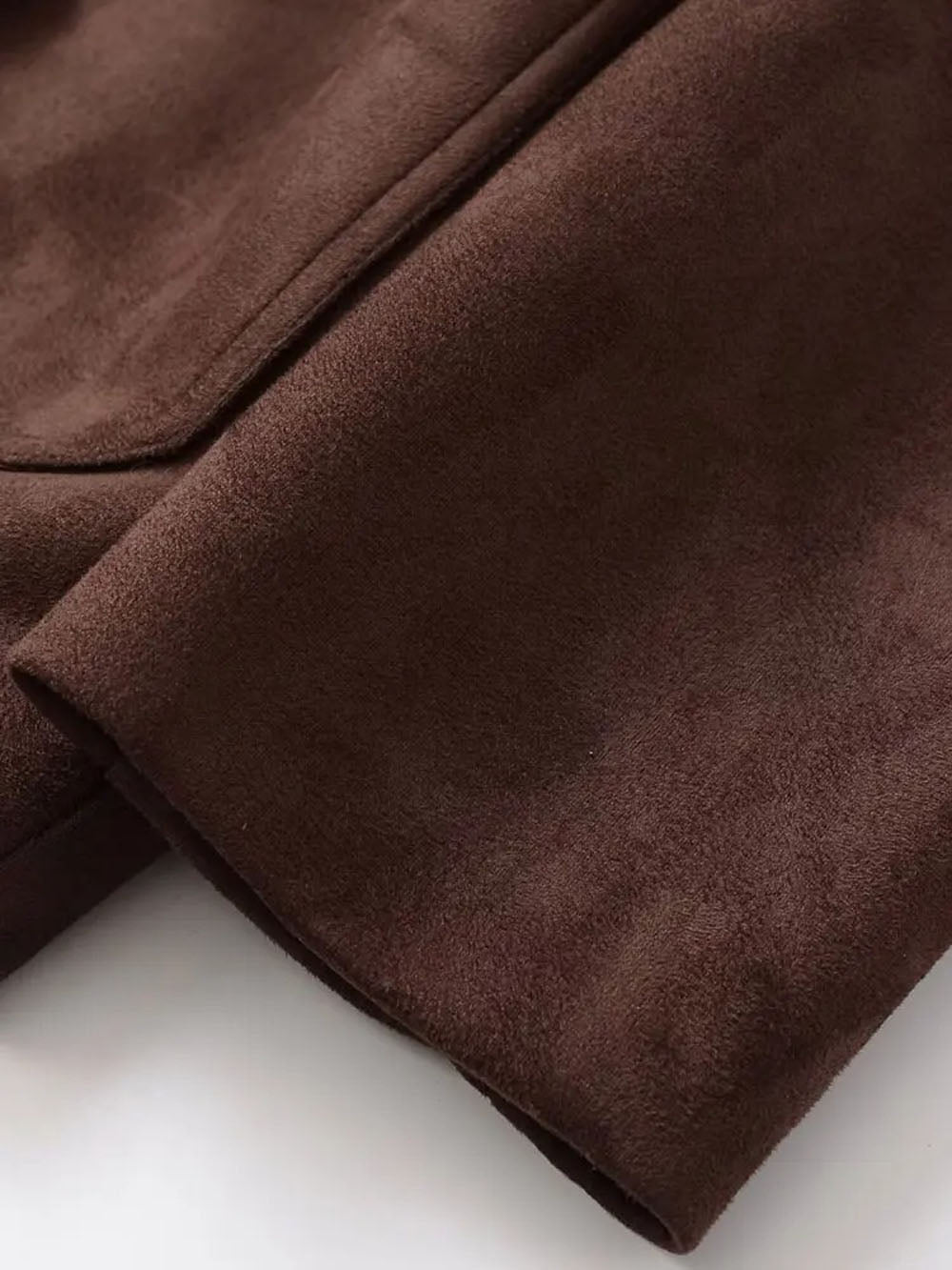 Marina Belted Faux Suede Jacket