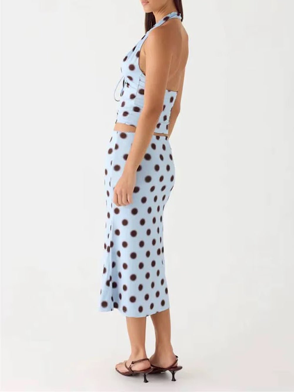 Marisol Polka Dot Skirt Set