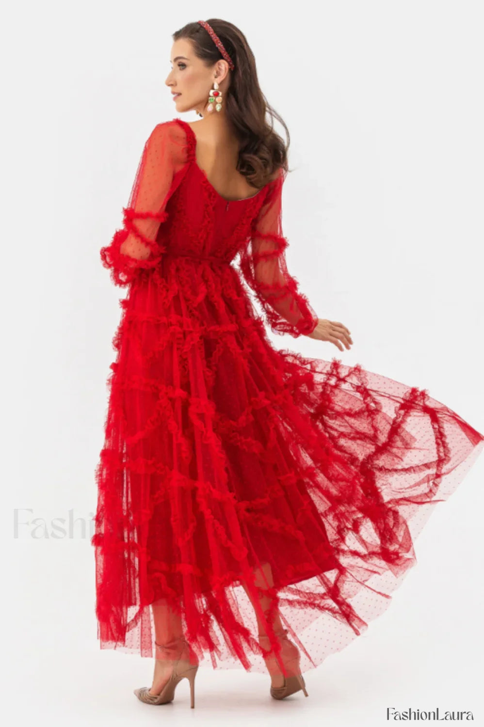 Maryam Sweetheart Stylish Belted Maxi Dress