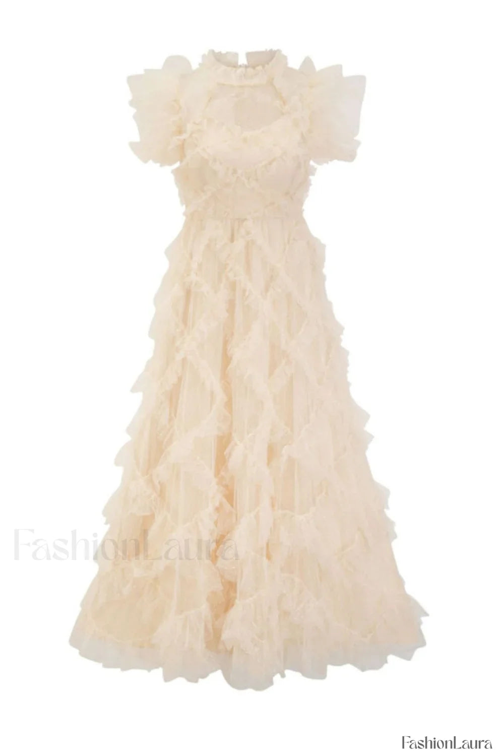 Maxine Floral Embroidery Charming Sleeveless Maxi Dress