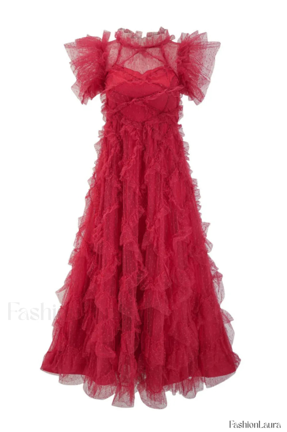 Maxine Floral Embroidery Charming Sleeveless Maxi Dress