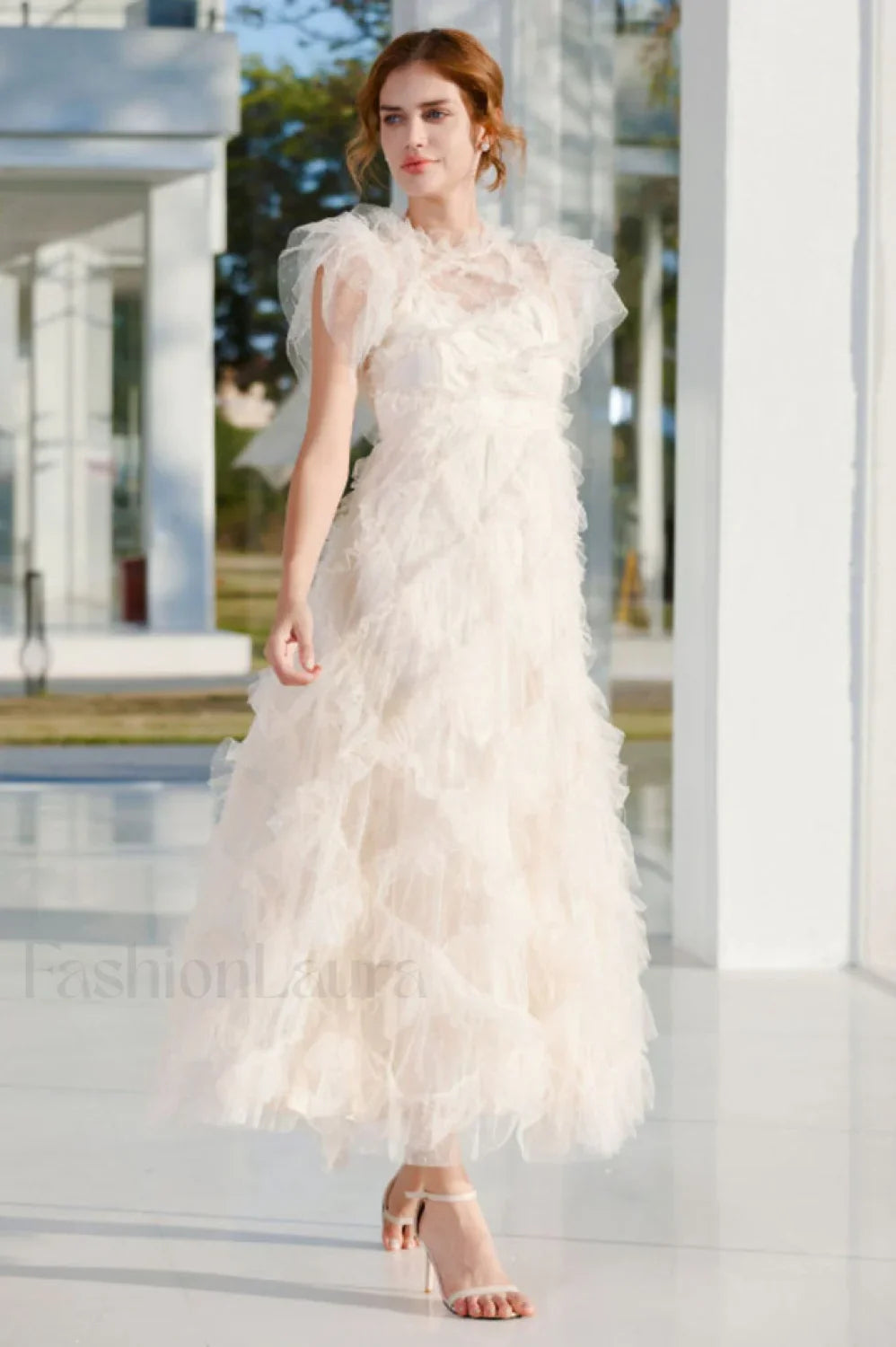 Maxine Floral Embroidery Charming Sleeveless Maxi Dress