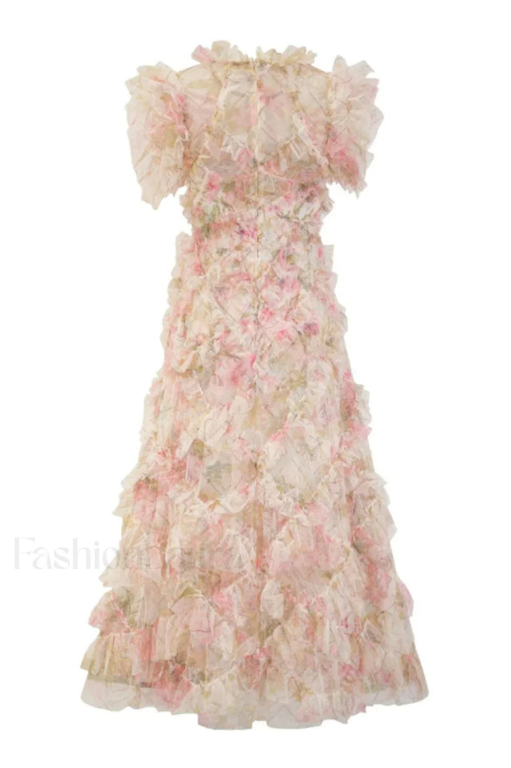 Maxine Floral Embroidery Charming Sleeveless Maxi Dress