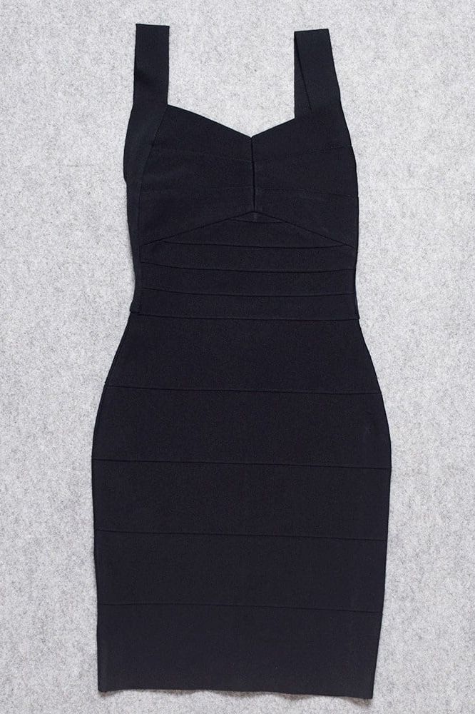 Maya Bandage Mini Dress - Classic Black
